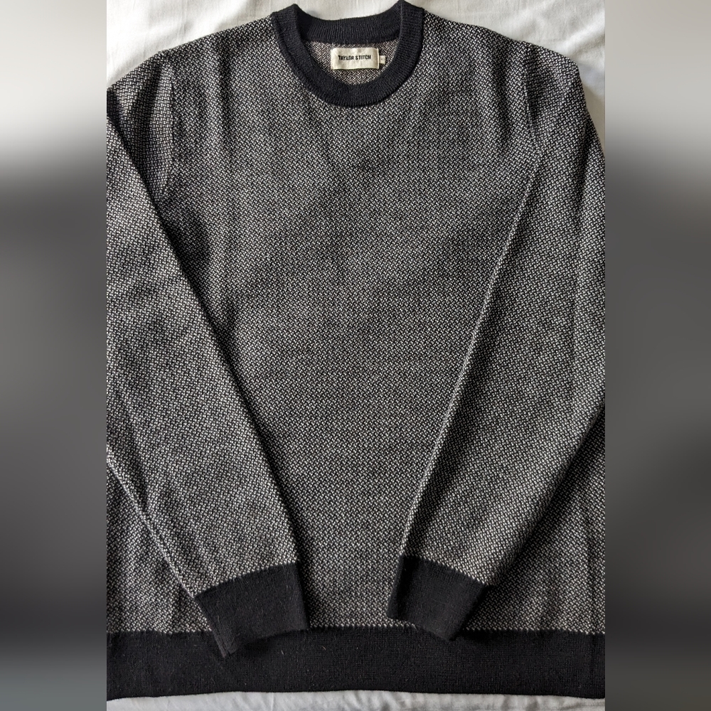 Birdseye merino wool sweater